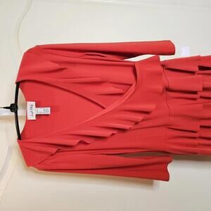 Joseph Ribkoff Stylish Ruffled Wrap Dress 4